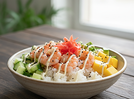 Prawn Poke Bowl