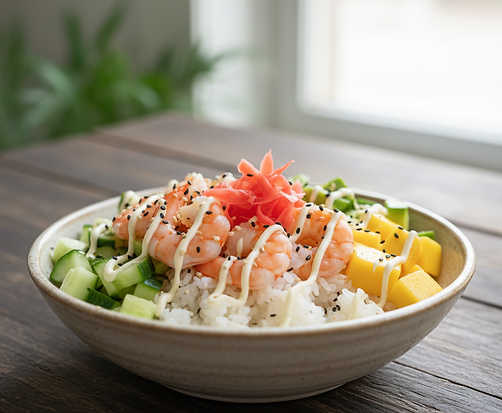 Prawn Poke Bowl
