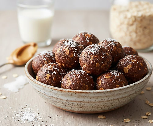 No-Bake Chocolate Peanut Butter Protein Balls