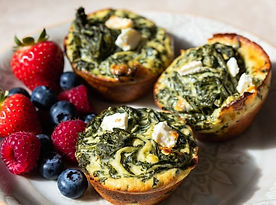 High Protein Spinach & Egg Muffins