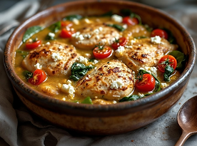 Chicken, Feta & Tomato Bake